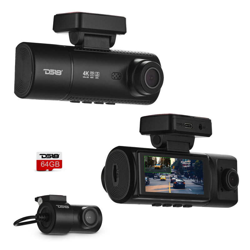 DS18 EAGLE-F3 4K triple dash camera