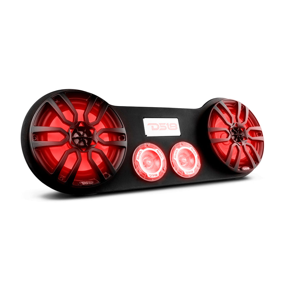 DS18 Hydro EN28-28 High Density Abs 28" Universal Speaker Enclosure, Fits 2 X 8 and 2 x 1 Tweeters - for All Elements Cars, Trucks, ATVs, UVTs
