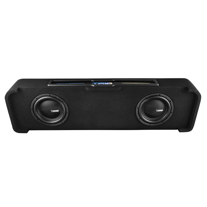 Under-rear-seat down-fire sub box