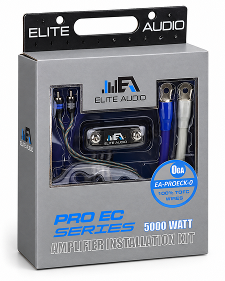 Elite Audio EA-PROK0-EC Pro EC All Copper 0 Ga Amp Install Kit