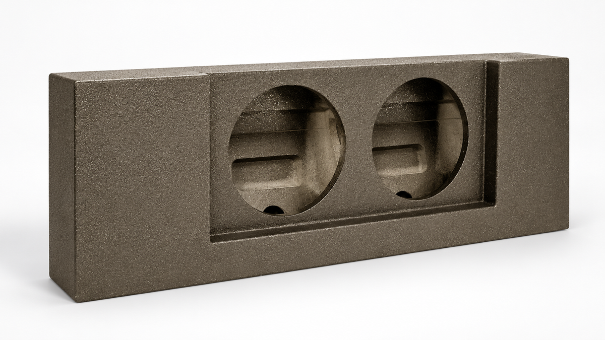 Elite Audio Dual 10 Sealed Subwoofer Box, GMC Canyon Crew Cab 2015