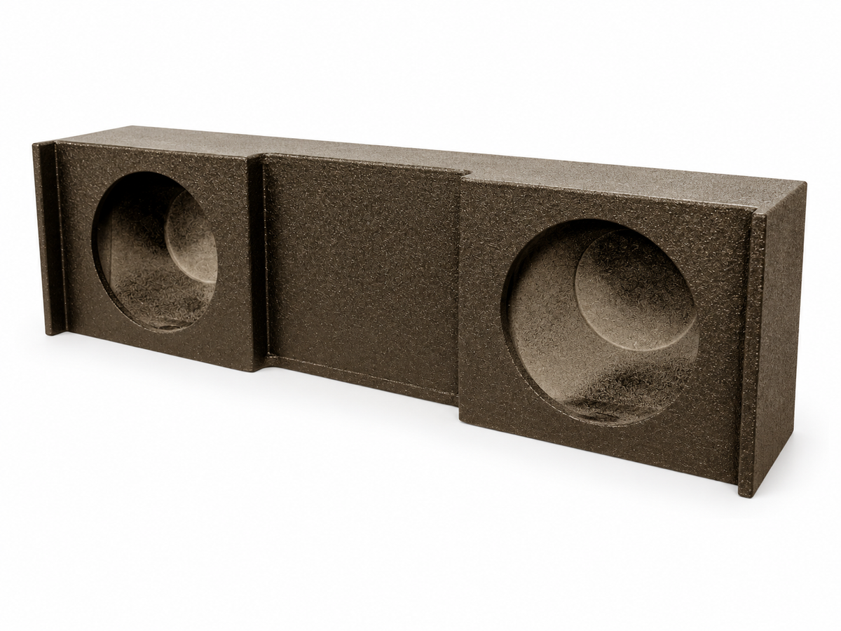 Audio Dual 10 Sealed Subwoofer Box, Nissan Titan Crew Cab 