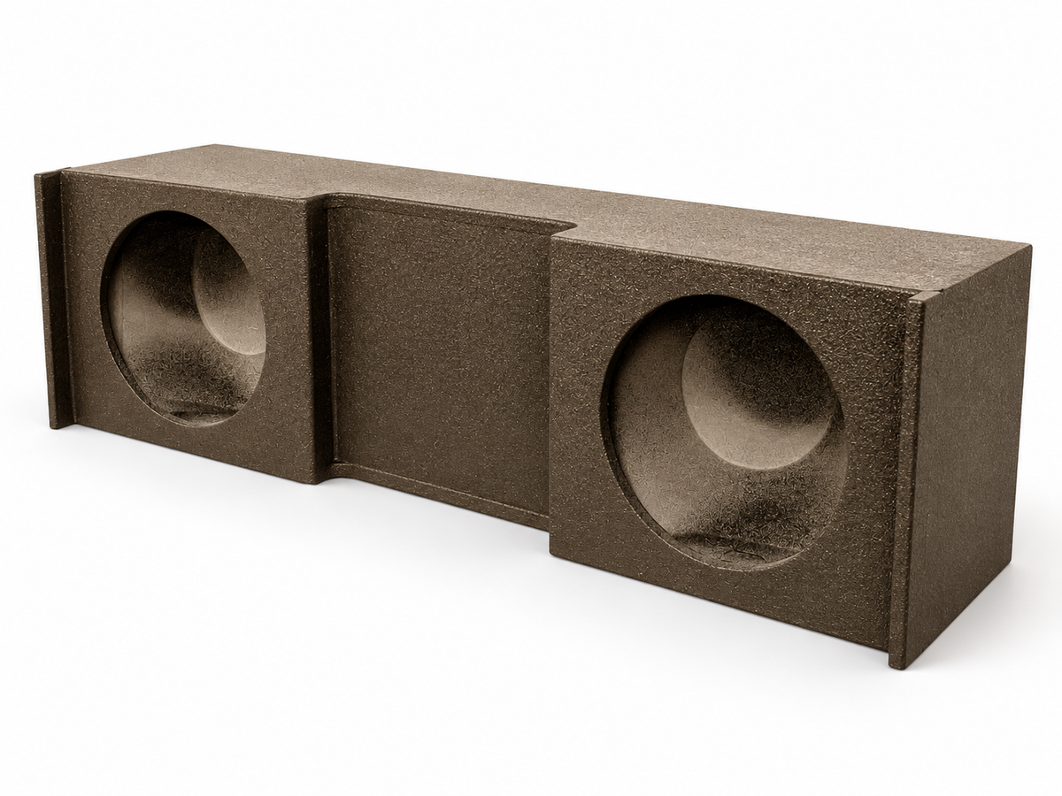 Audio Dual 8 Ported Subwoofer Box, Nissan Titan Crew Cab 2004+