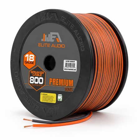Elite Audio EA-PRM18G-SPWR 800ft 18 Gauge CCA Speaker 