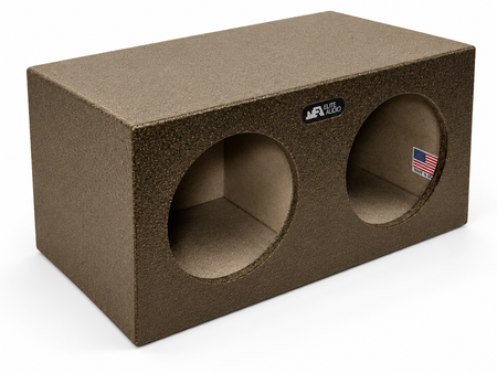 Elite Audio Enclosures  Universal Dual 10” Sealed - Premium USA Made Subwoofer Box with Bed Liner 