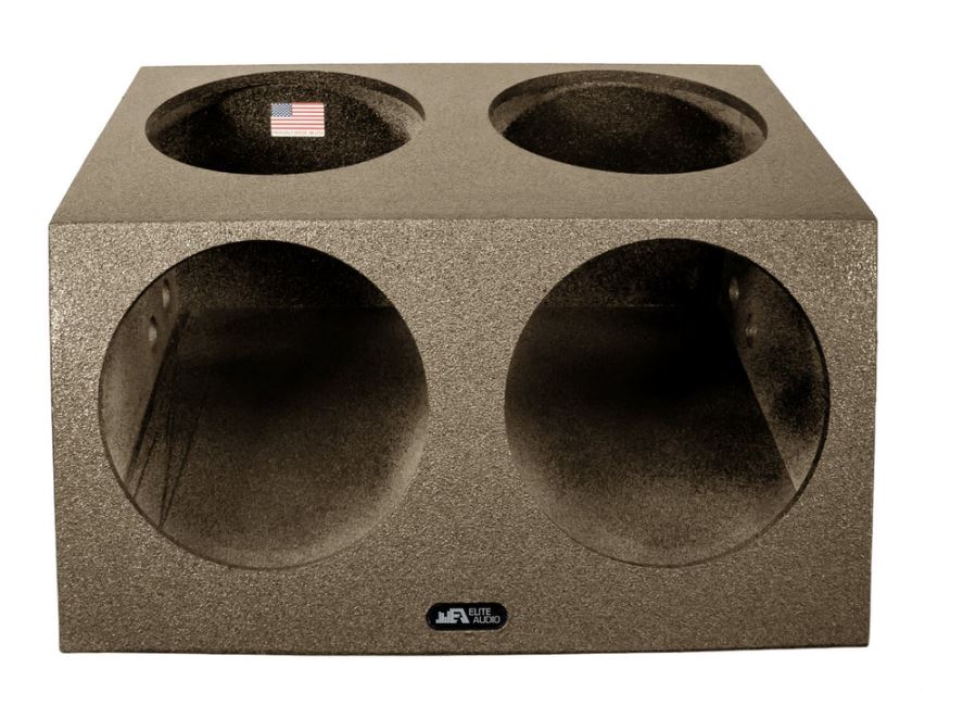 Elite Audio Quad 12" Angle Face Sealed Universal Subwoofer Box
