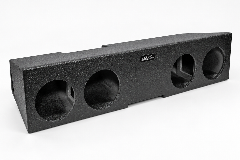 Quad 8 Ported Subwoofer Box, SilveradoSierra Crew Cab 2019+