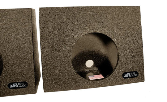 Elite Audio Single 10" Angled Truck Wedge Subwoofer Box (Pair)