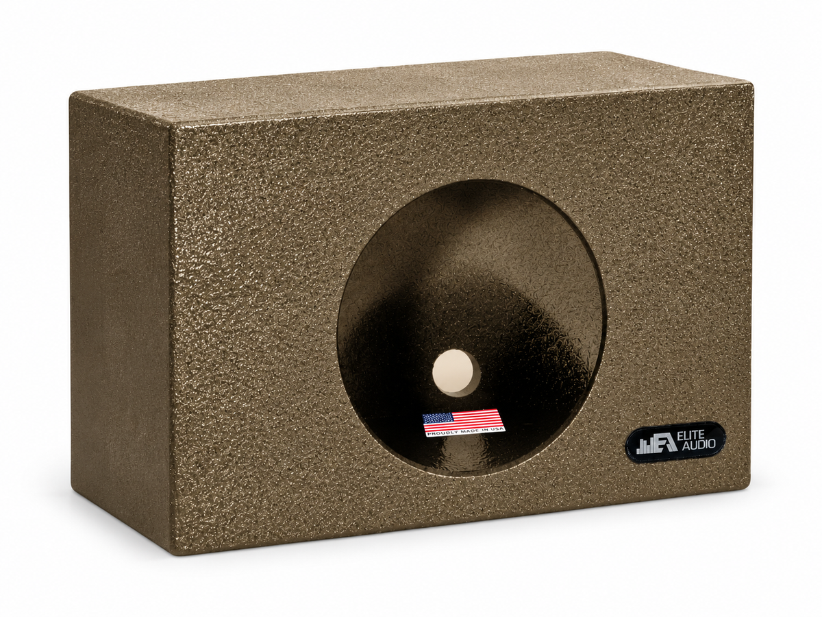 Elite Audio Single 10 Angled Truck Wedge Subwoofer Box