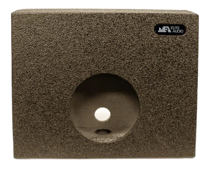 Elite Audio Single 8" Angled Truck Wedge Subwoofer Box (Pair)