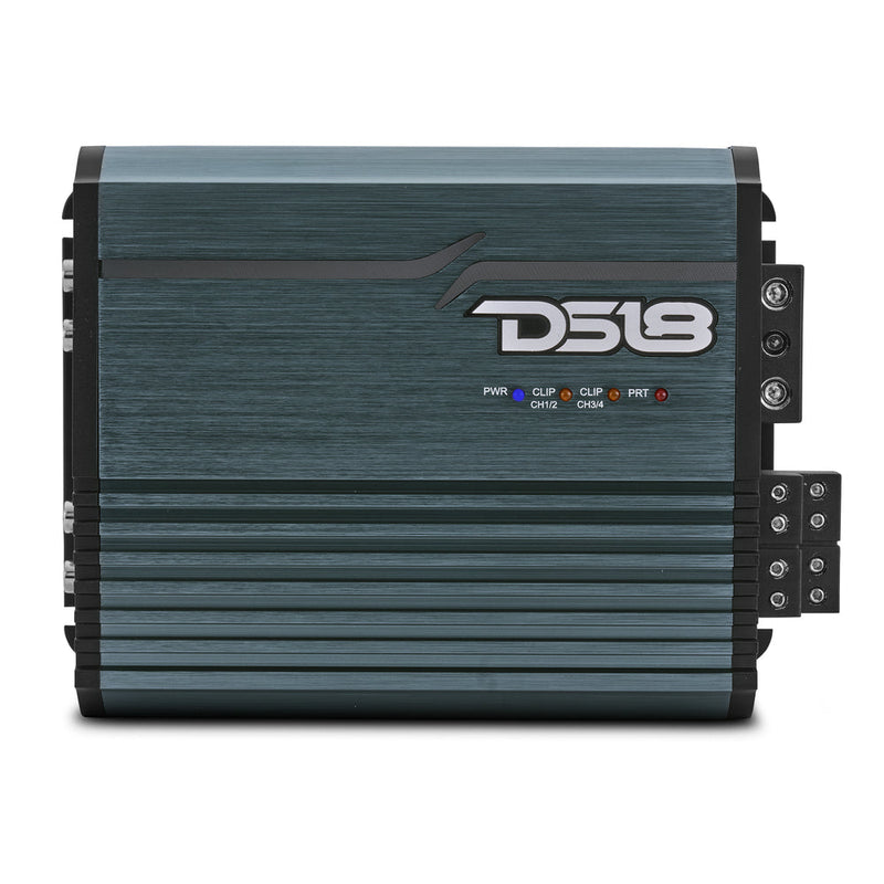 DS18 FRP-1.2K4/TI FRP 4-Channel Full-Range Car Amp – High-Power Class-D, 1200W RM - Titanium