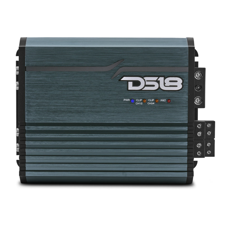 DS18 FRP-1.2K4/TI FRP 4-Channel Full-Range Car Amp – High-Power Class-D, 1200W RM - Titanium