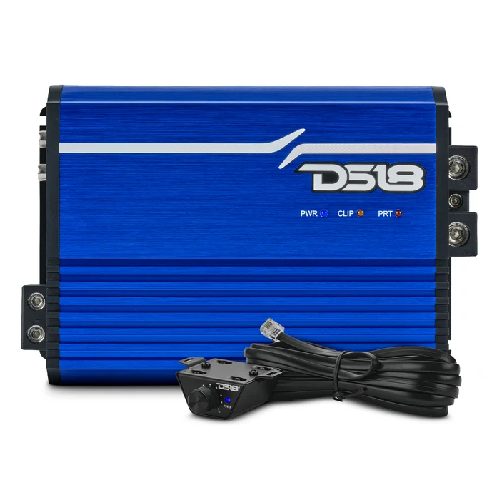 DS18 FRP Full Range Class D 1 Channel Amplifier 1500 Watts Rms @ 1 OHM - BLUE