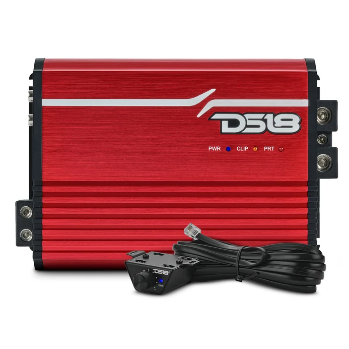DS18 FRP Full Range Class D 1 Channel Amplifier 1500 Watts Rms @ 1 OHM - RED