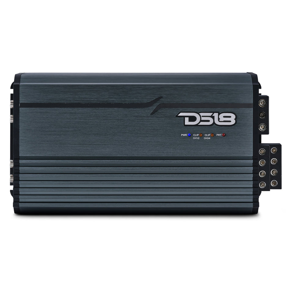 DS18 FRP-2.4K4/TI Compact 4-Channel Full-Range Class-D Amp – 2400W RMS - Titanium
