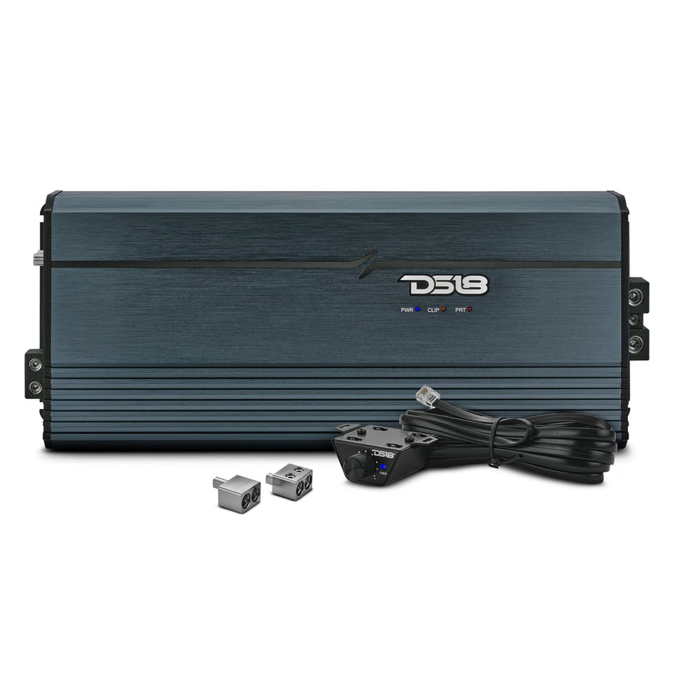 DS18 FRP-8K/TI Class-D Monoblock Full-Range Amp – 8000W RMS, Titanium Finish