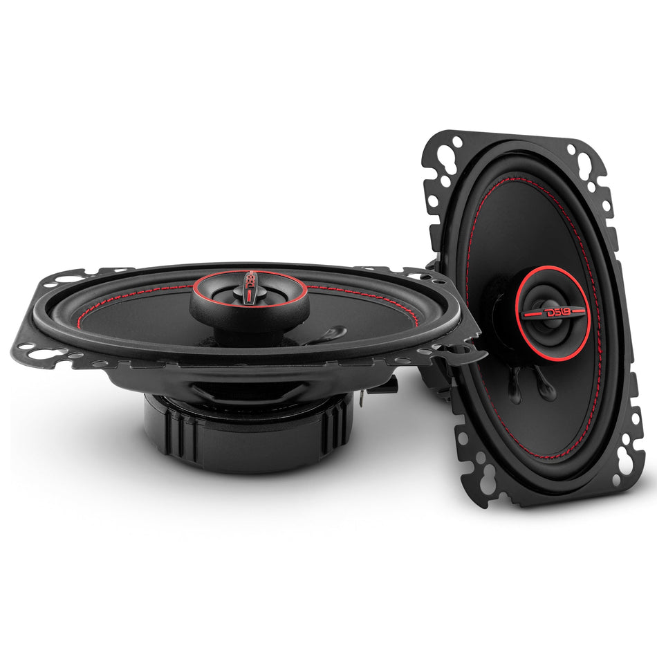 DS18 GEN-X 4x6 2-Way Coaxial Speakers 45 Watts Rms 4-Ohm
