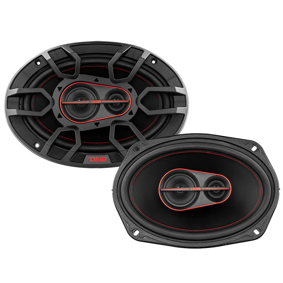 DS18 GEN-X 6x9" 3-Way Coaxial Speakers 60 Watts Rms 4-Ohm