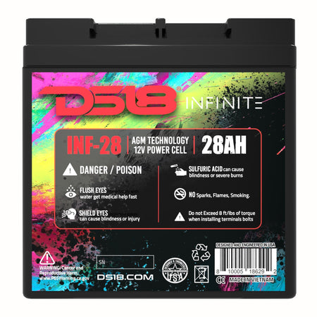 DS18 INF-28 28Ah AGM battery - view 5