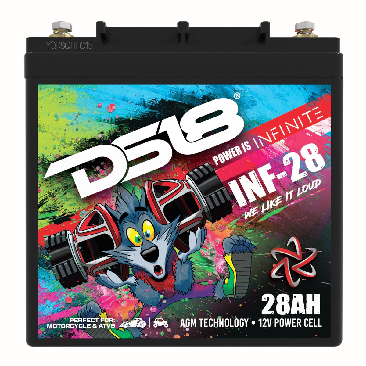 DS18 INF-28 28Ah AGM battery - view 2