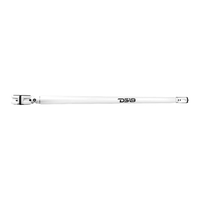 DS18 DS-JK-TUBE/WH JK/JKU Mounting Tube W/ Mobile Clamps Perfect for Mounting Towers/Pods on Roll Bars and Cages White