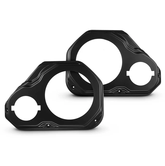 DS18 JL-FD-LRV3 Jeep JL/JLU/JT Front Door Speaker Panels – 6.5" Shallow Speaker & 3.8" Tweeter Mount, Long Armrest Models