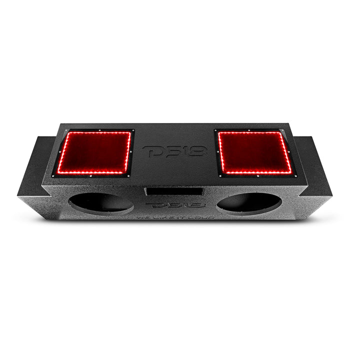 DS18 DS-JSUB.2 Down Fire Subwoofer Enclosure 2 x 12 Inch Vented For 07-18 Wrangler JKU/JLU