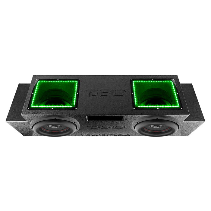 DS18 DS-JSUB.2 Down Fire Subwoofer Enclosure 2 x 12 Inch Vented For 07-18 Wrangler JKU/JLU