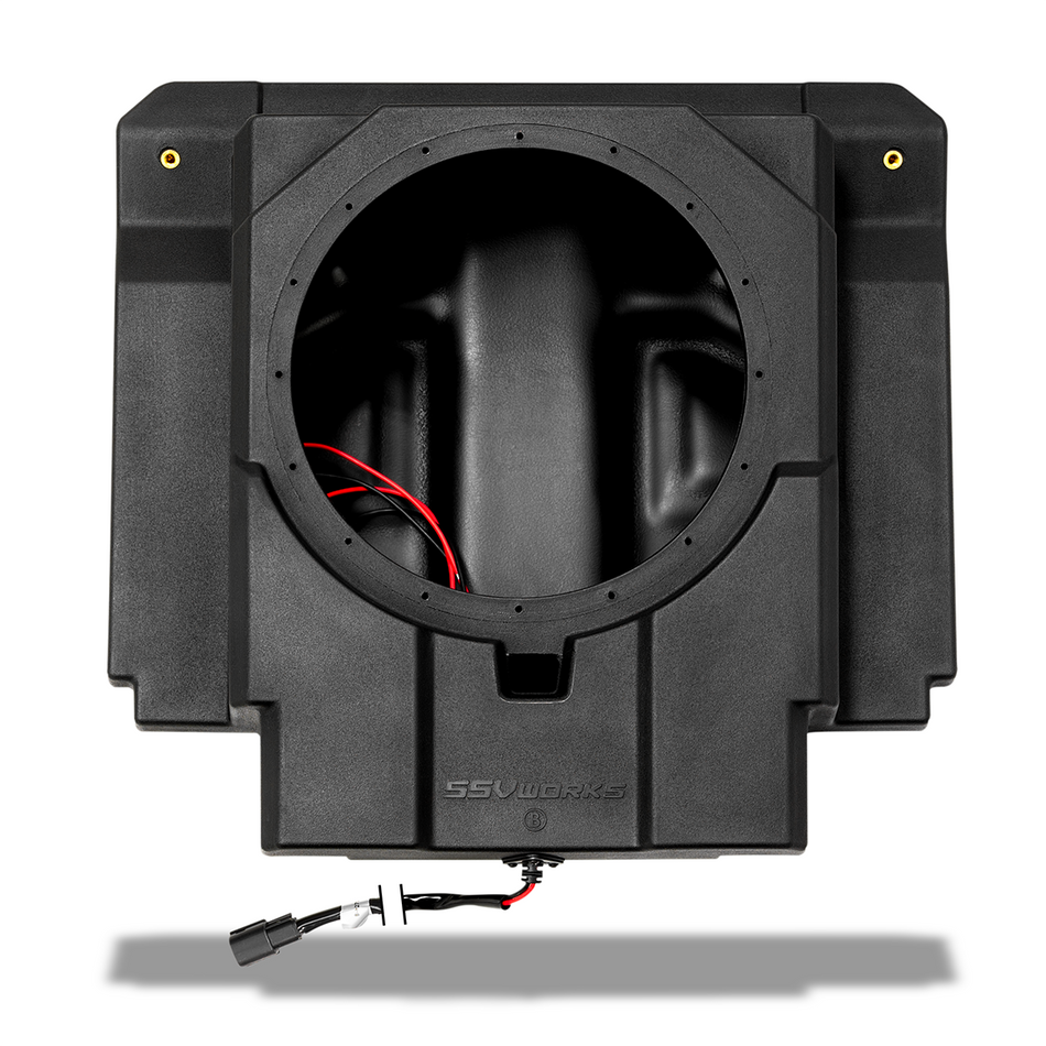SSV Works 250-MAVR-BS10U Can-Am Maverick R 4-Seater Rear Subwoofer Enclosure 2024–2026 | LH/RH Fitment