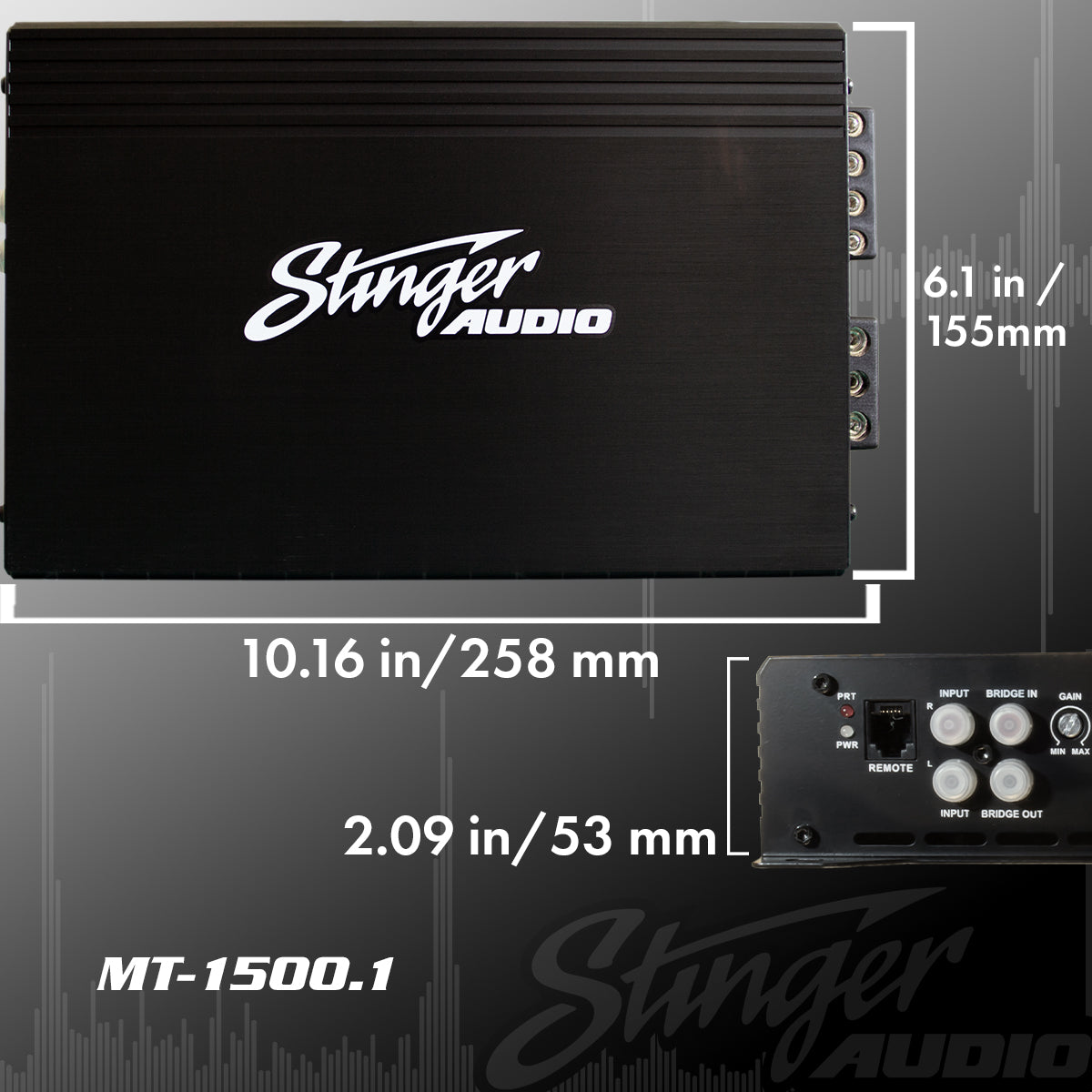 Stinger MT-1500.1 Monoblock Amplifier – 1500W RMS Class D – Elite