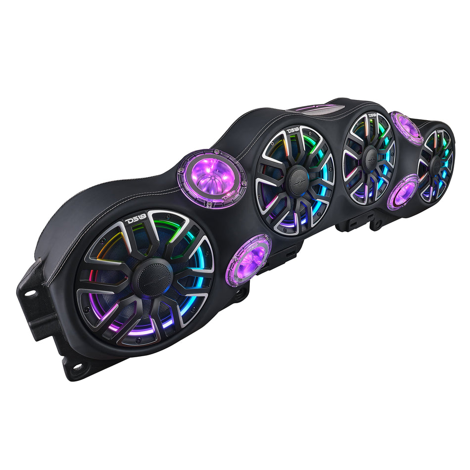 DS18 Jeep JL/JLU/JT Loaded Sound Bar – 4x 8” NVY-M8 Speakers, 4x PRO Tweeters & LED Lights