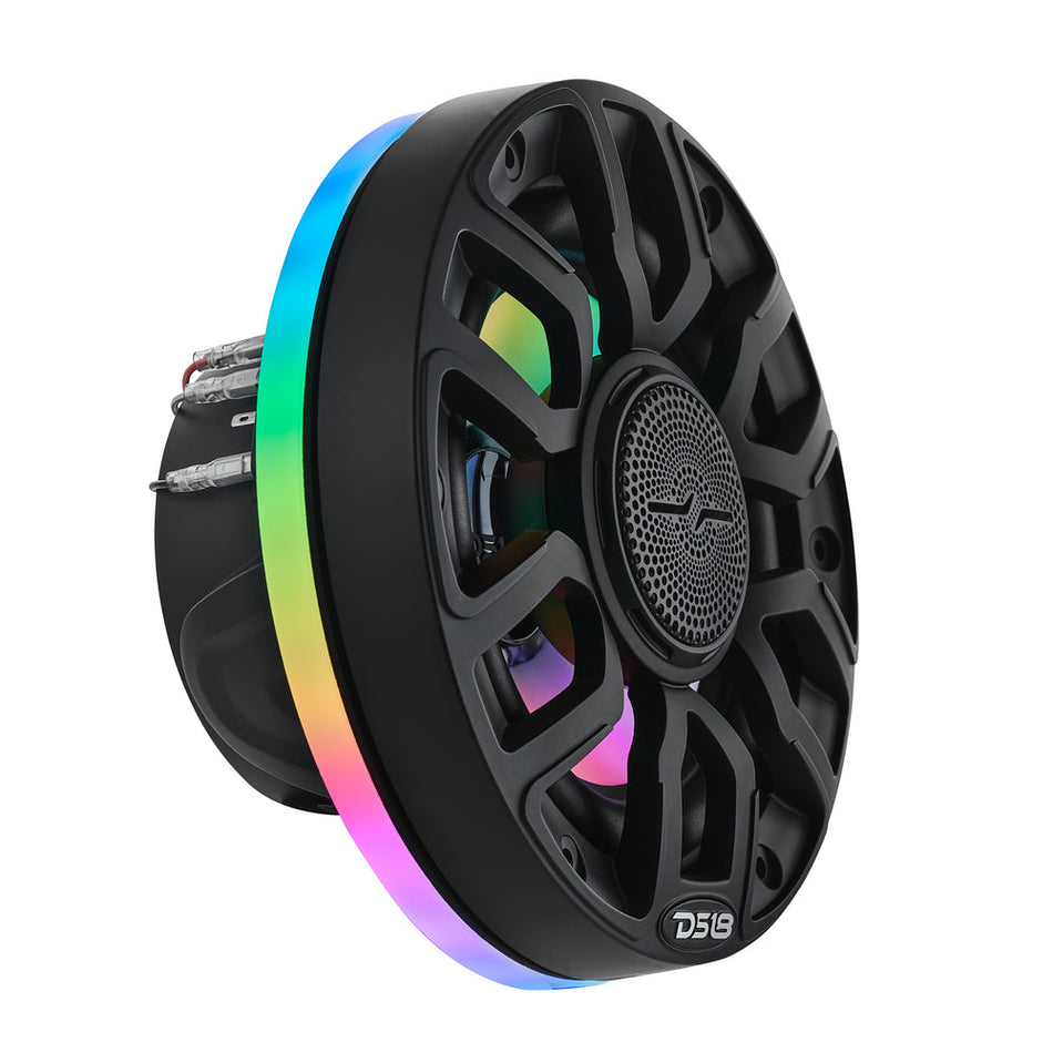 DS18 NXL-DLRING6 6.5” Marine LED Speaker Ring RGB – Waterproof Boat & Powersports Speaker Light Ring