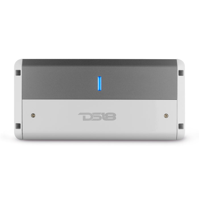 DS18 NXL-M2 Marine Amplifier Full Range 2-Channel Class D Digital IPX5 Marine Grade Amp 1500W Total Peak - Weatherproof Amp
