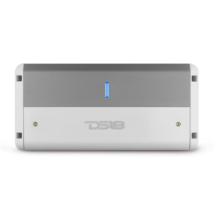 DS18 NXL-M4 Marine Amplifier Full Range 4-Channel Class D Digital IPX5 Marine Grade Amp 1800W Total Peak - Weatherproof Amp - Great for Boats, Motorsports, Motorcycles, and All Elements Applications