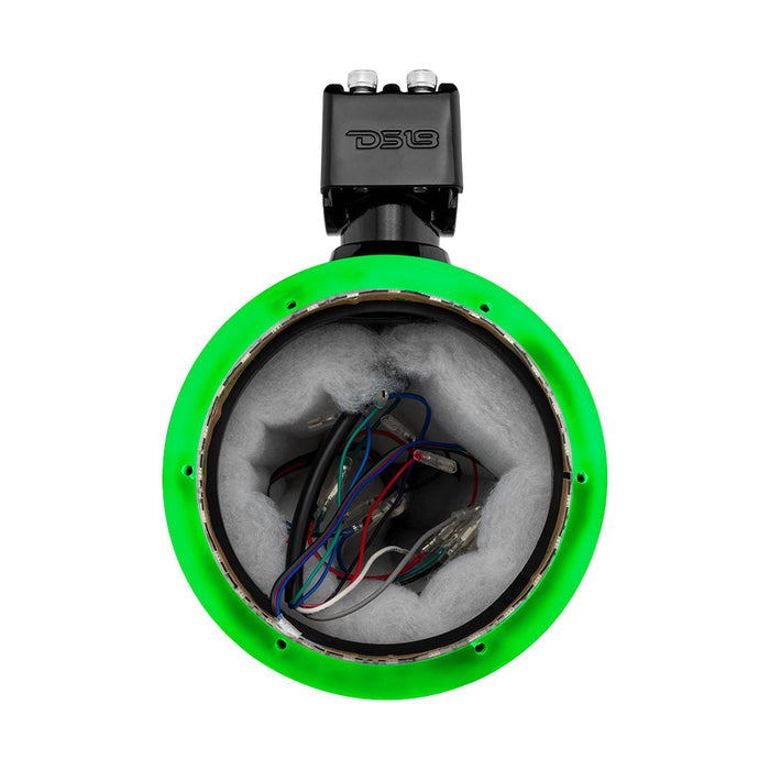 DS18 DS-NXL-X6TP/BK.NS HYDRO 6.5 Inch Marine Tower W/ Integrated RGB LED Lights No Speakers Black