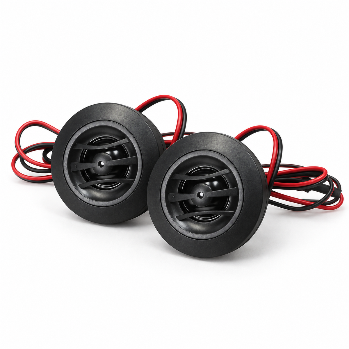  Tweeters  Silk Diaphragm, SurfaceFlush Mount, 50W RMS, 200W Max, Built-in Crossover - Car Audio Tweeters (Pair)