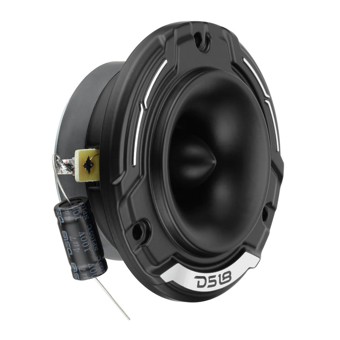 DS18 PRO-TWZ1S 3.8” Shallow-Mount Super Bullet Compression Tweeter with 1” Aluminum Voice Coil | 100W RMS 4-Ohm