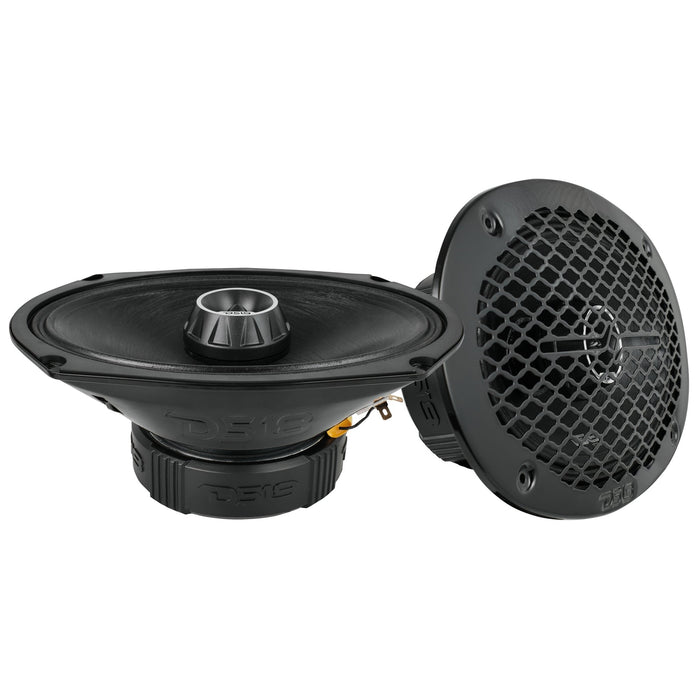 DS18 PKG‑PROZT669 PRO Audio Component System w/ Amplifier | (2) 6.5″ + (2) 6×9″ Speakers | Built‑In Bullet Tweeters | 4‑Ohm System | High‑Output