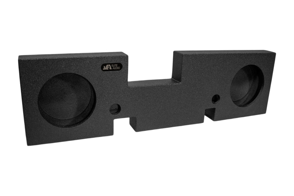 EAG Enclosures | Ford F-150 Crew Cab 2009+ Dual 10" Behind The Seat - Premium USA Made Subwoofer Box with Bed Liner Spray Finish