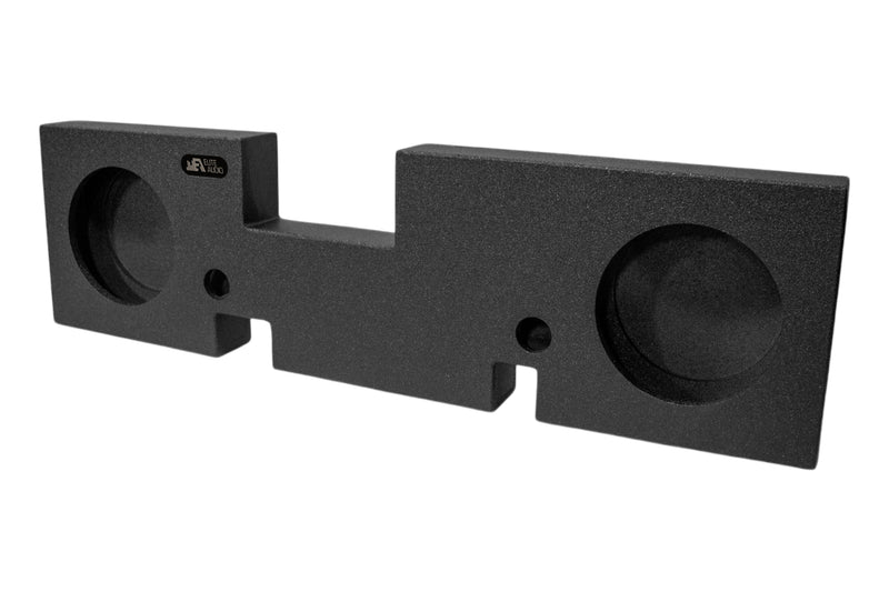 EAG Enclosures | Ford F-250 / F-350 / F-450 Super Duty 2017+ Dual 10" Behind The Seat - Premium USA Made Subwoofer Box with Bed Liner Spray Finish