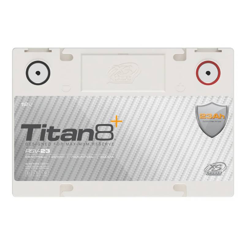 XS Power Titan8 12V Lithium Car Audio Battery – 23AH, 3000-5000W