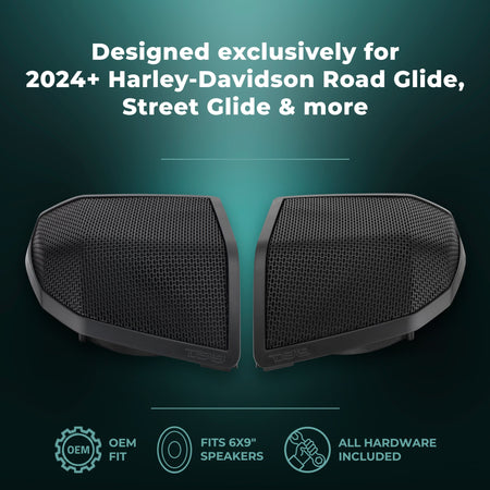 DS18 RY-HD69SBU.24 Harley saddlebag speaker lid kit - view 3