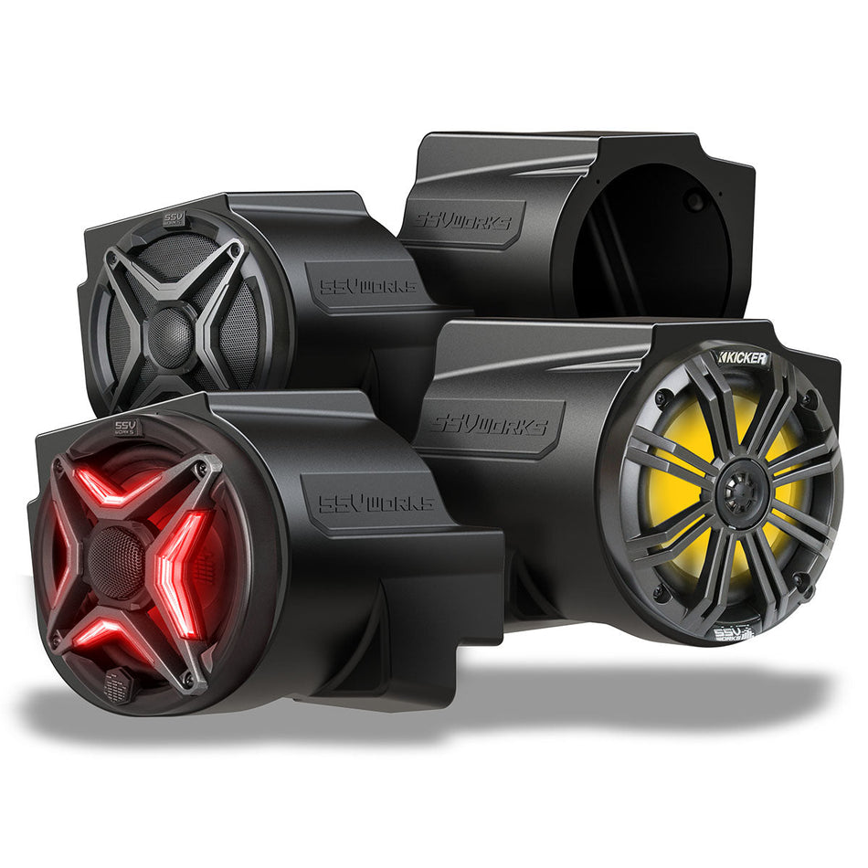 SSV Works Polaris 240-RZ5-F65U RZR Pro Series 6.5" In-Dash Speaker Pods (2020–2024)