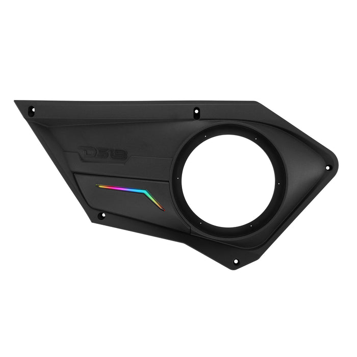 DS18 RZR-PROFD8 Polaris RZR Front Door Panels with 8” Speaker Pods & Digital LED Lighting