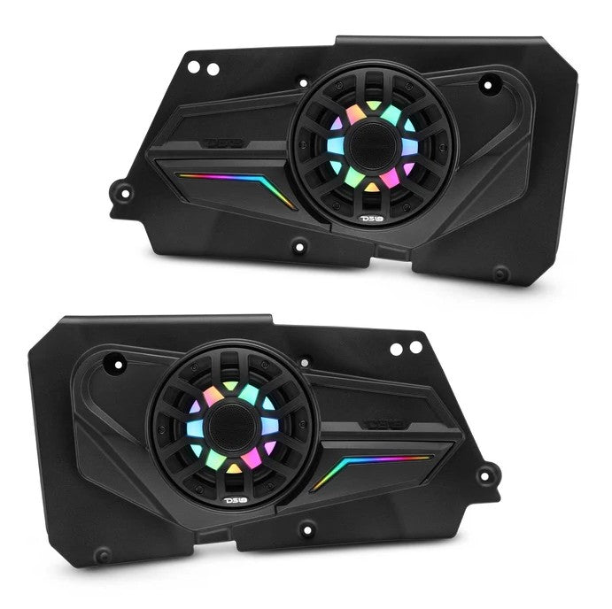 Polaris RZR-XP 2014-2023 Rear Door Panels Loaded with NXL-iQ 6.5" Coaxial Speakers with Digital LED Lighting