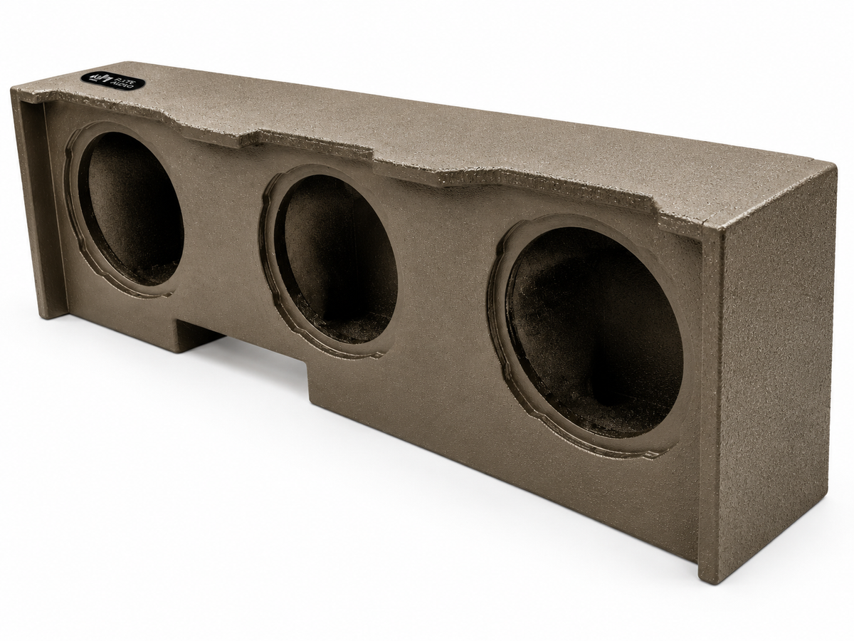 Triple 10" Sealed Subwoofer Box, Silverado Crew Cab 2019+