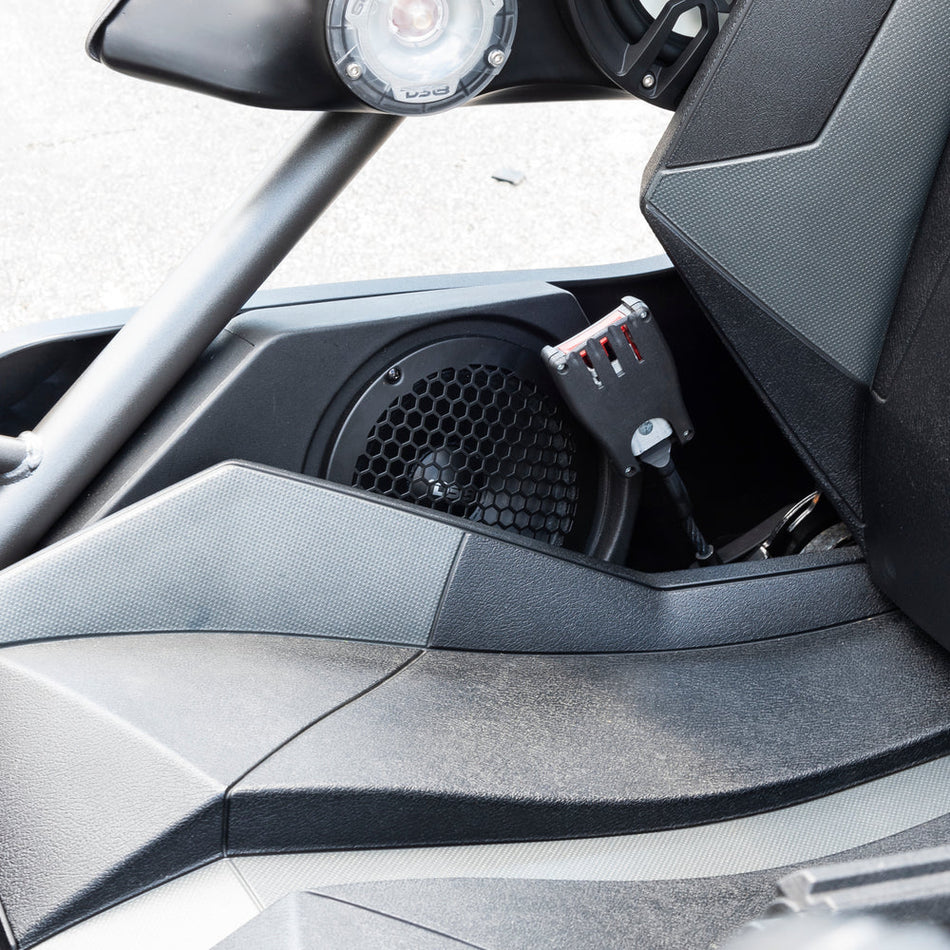 DS18 SLG-SP6LD Polaris Slingshot Side Panel Speaker Enclosure Loaded with 2 x PRO-SM6, 2 x ZXI-T1 & 2 x PRO-GRILL6-MS/BK | 2015–2019
