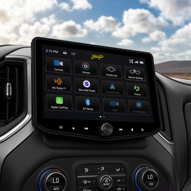 Stinger SRK-GM19X HORIZON10 Chevy Silverado/GMC Sierra (2019-2023) 10.1" Full Integration Kit