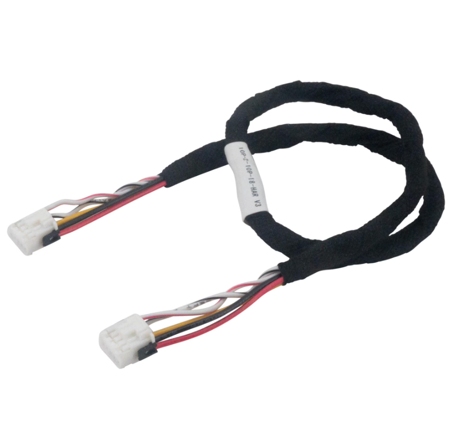 Stinger SRK-JK11HX kit, short wrapped wiring harness with two white connectors