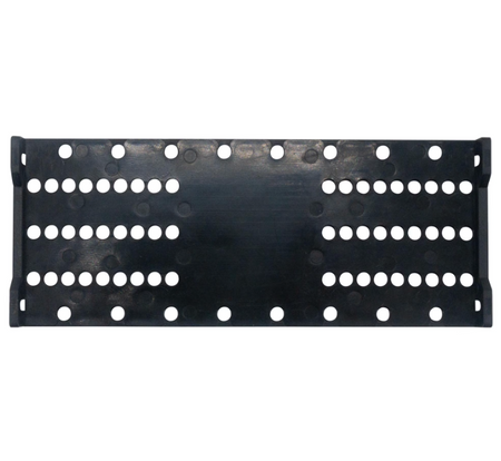 Stinger SRK-JK11HX kit, black mounting plate with rows of adjustment holes
